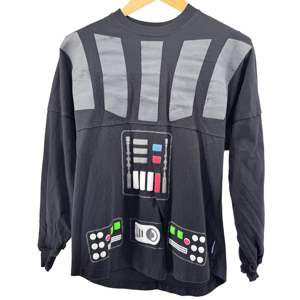 Disney Star Wars Spirit Jersey Darth‎ Vader Long Sleeve Shirt Adult Size S